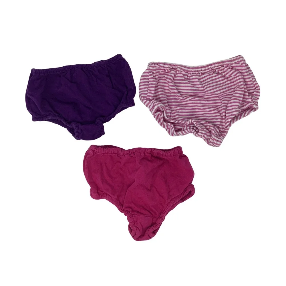 Ralph Lauren Baby Bloomers Shorts Girls‎ 3m Diaper Cover Set Multicolor Cotton